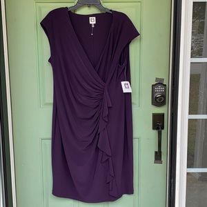 Ruched front sleeveless dress